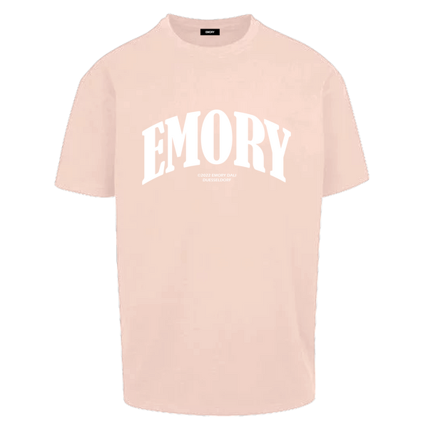 Lettering Oversized Tee Pink Clay
